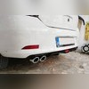 Диффузор заднего бампера "Race A2" Renault Clio 2012-2019