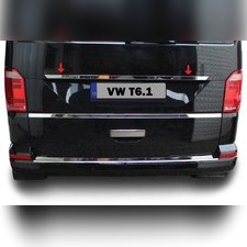 Накладка над номером на крышку багажника (нержавеющая сталь) Volkswagen T6.1 Multivan 2020-нв
