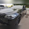 Накладки на зеркала (ABS чёрный глянец) BMW 5 F10 2010-2013