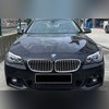 Накладки на зеркала (ABS чёрный глянец) BMW 5 F10 2013-2016
