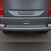 Накладка на задний бампер Volkswagen T6.1 Multivan 2020-нв (нержавеющая сталь)