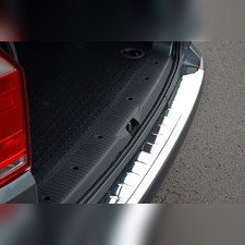 Накладка на задний бампер Volkswagen T6.1 Multivan 2020-нв (нержавеющая сталь)