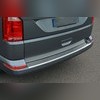 Накладка на задний бампер Volkswagen T6.1 Multivan 2020-нв (нержавеющая сталь)