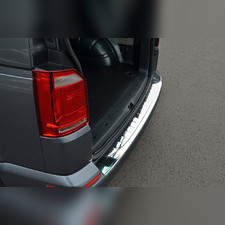 Накладка на задний бампер Volkswagen T6.1 Transporter 2020-нв (нержавеющая сталь)