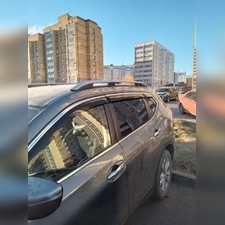 Рейлинги продольные в штатные места Nissan X-Trail 2013-2023 (серебристые)