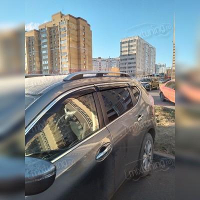 Рейлинги продольные в штатные места Nissan X-Trail 2013-2023 (серебристые)
