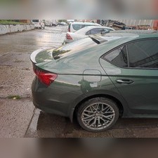 Спойлер крышки багажника Skoda Octavia А8 2020-нв ABS пластик, (окрашенный в черный цвет)