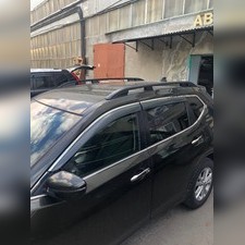 Рейлинги продольные в штатные места Nissan X-Trail 2013-2023 (чёрные)