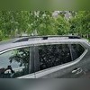 Рейлинги продольные в штатные места Nissan X-Trail 2013-2023 (чёрные)