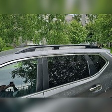 Рейлинги продольные в штатные места Nissan X-Trail 2013-2023 (чёрные)