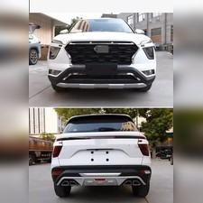 Накладки на передний и задний бампер Hyundai Creta 2020-нв