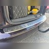 Накладка на задний бампер Volkswagen Caddy 2003-2014 (матированная)