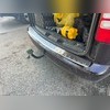 Накладка на задний бампер Volkswagen Caddy 2003-2014 (матированная)