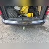 Накладка на задний бампер Volkswagen Caddy 2003-2014 (матированная)