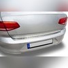 Накладка на задний бампер (шлифованная) Volkswagen Passat B7/B8 2010-нв
