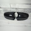Накладки на зеркала Volkswagen Golf 5 2005-2009 (ABS чёрный глянец)