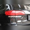 Окантовка задних фонарей Jeep Grand Cherokee 2014-2021 (ABS чёрный глянец)