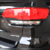 Окантовка задних фонарей Jeep Grand Cherokee 2014-2021 (ABS чёрный глянец)
