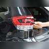 Окантовка задних фонарей Jeep Grand Cherokee 2014-2021 (ABS чёрный глянец)