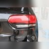 Окантовка задних фонарей Jeep Grand Cherokee 2014-2021 (ABS чёрный глянец)
