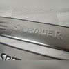 Накладки на пороги "с логотипом" Kia Sportage III 2010-2015