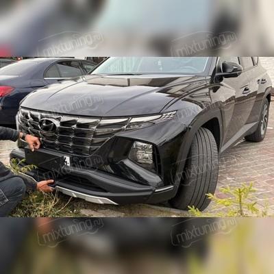 Накладки на передний и задний бампер Hyundai Tucson IV 2020-нв