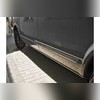 Молдинги на двери (чёрные) Volkswagen T6 Multivan "короткая база, 1 сдвижная дверь"
