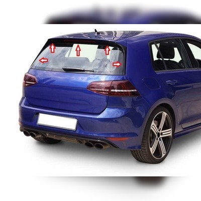 Спойлер на крышку багажника Volkswagen Golf 7 2012-2020