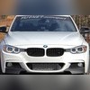 Флап (клыки) переднего бампера BMW 3 (F30) 2012-2018 SD "чёрный глянец"