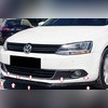 Сплиттер штатный, на родной переднего бампера Volkswagen Jetta 6 (седан) 2010-2018 (ABS чёрный)