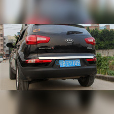 Накладка над номером на крышку багажника Kia Sportage 3 2010-2015