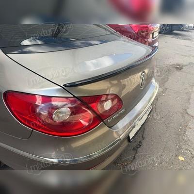 Спойлер на крышку багажника Volkswagen Passat CC 2008-2017 (чёрный глянец)