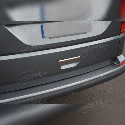 Накладка на ручку двери багажника Volkswagen Caddy 2020-нв (нержавейка, черный хром)