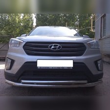 Защита переднего бампера двойная Hyundai Creta I 2016-2020