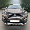 Защита переднего бампера (G) Hyundai Santa Fe 2012-2015