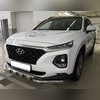 Защита переднего бампера (G) Hyundai Santa Fe 2018-2021