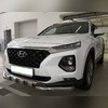 Защита переднего бампера (G) Hyundai Santa Fe 2018-2021
