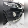 Защита переднего бампера овал Kia Sorento 2013-2020