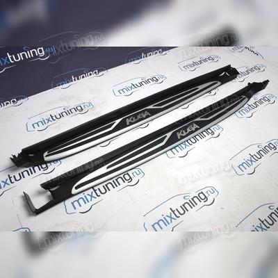 Пороги, подножки, ступени Ford Kuga 2012-2020 (копия оригинала - OEM Style)