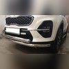 Защита переднего бампера "овал" Kia Sportage 2018-2021
