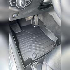 Ковры салона передние Mercedes-Benz GLC 2015-2023 X253 "3D Lux", аналог ковров WeatherTech (США)