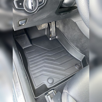 Ковры передние Mercedes-Benz GLC Coupe 2016-2023 C253 "3D Lux", аналог ковров WeatherTech (США)
