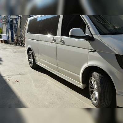 Пороги, (боковая юбка) Volkswagen T6 Multivan 2015-2019 (Длинная база)