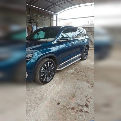 Комплект порогов Geely Monjaro 2021-нв (копия оригинала - OEM STYLE)