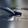 Накладки на зеркала (ABS чёрный глянец) Hyundai Elantra 2011-2015 (с повторителями поворота)