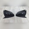 Накладки на зеркала (ABS чёрный глянец) Citroen C-Elysee 2013-2019