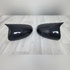Накладки на зеркала (ABS чёрный глянец) Renault Kaptur 2019-2022