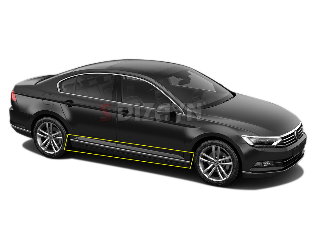 Молдинги на двери Volkswagen Passat B8 SD 2015-2023 (нержавеющая сталь) для  Volkswagen Passat (7617140) - купить по выгодной цене в MixTuning.ru