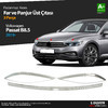 Верхние накладки на фары и капот (реснички) Volkswagen Passat B8 SD 2019-2023 (нержавеющая сталь)