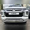 Защита переднего бампера двойная (диаметр трубы 76/60 мм) Mitsubishi L200 2019-2023